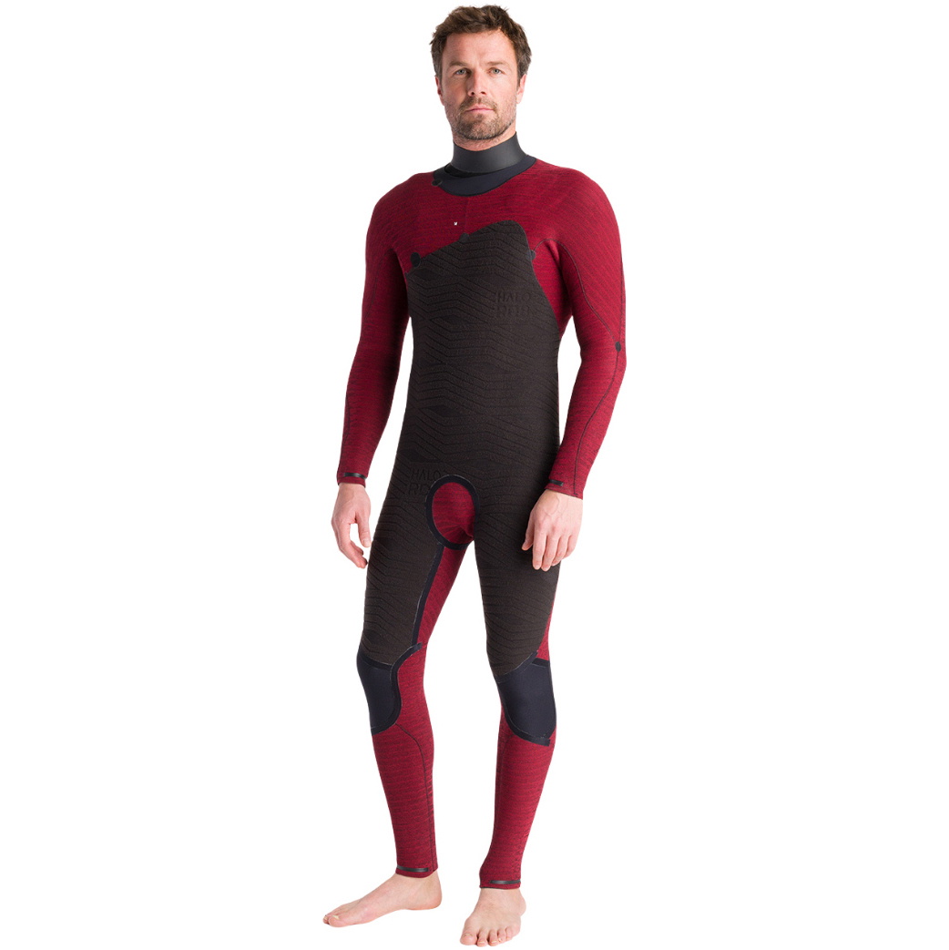 2026 C-Skins Mens Nuwave Wired LQS 4/3mm Chest Zip Wetsuit C-NWI43MCZ - Meteor / Rust X /... White